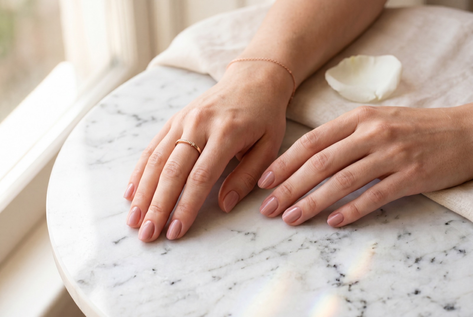 Manicure professionale con smalto